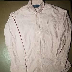 Ralph Lauren Long Sleeve Button Up Pink Salmon M
